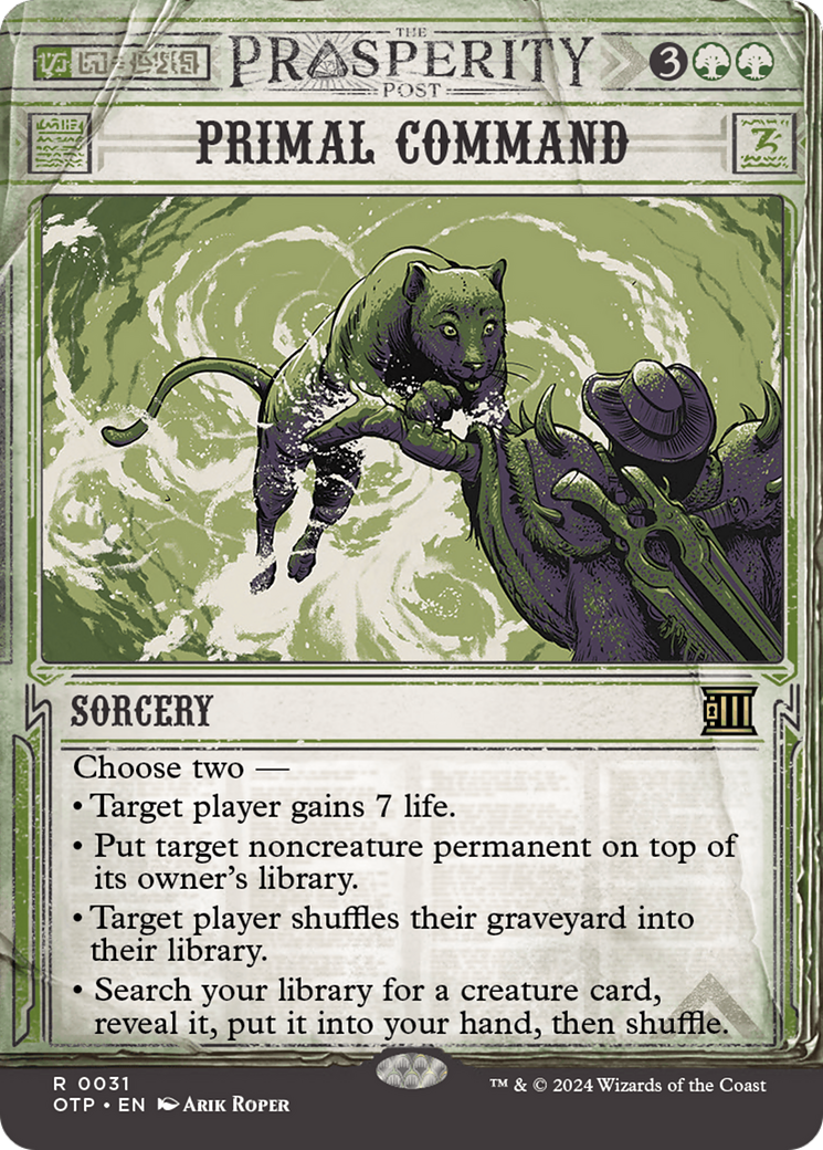 Primal Command [Outlaws of Thunder Junction: Breaking News] | Local Legends