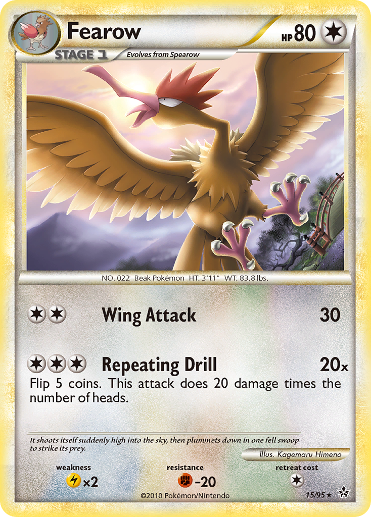 Fearow (15/95) [HeartGold & SoulSilver: Unleashed] | Golgari Games