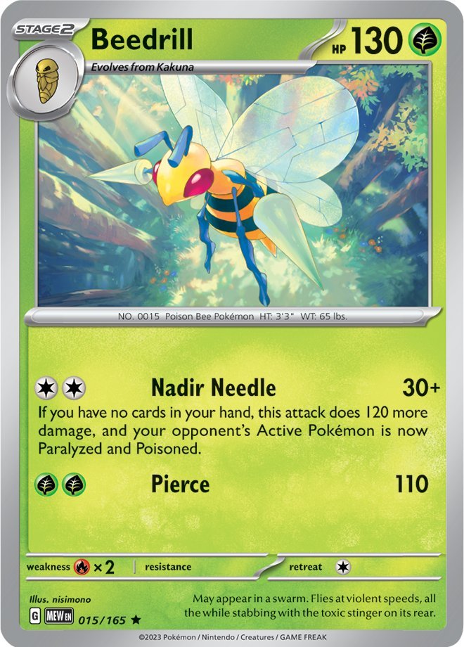 Beedrill (015/165) [Scarlet & Violet: 151] | Golgari Games