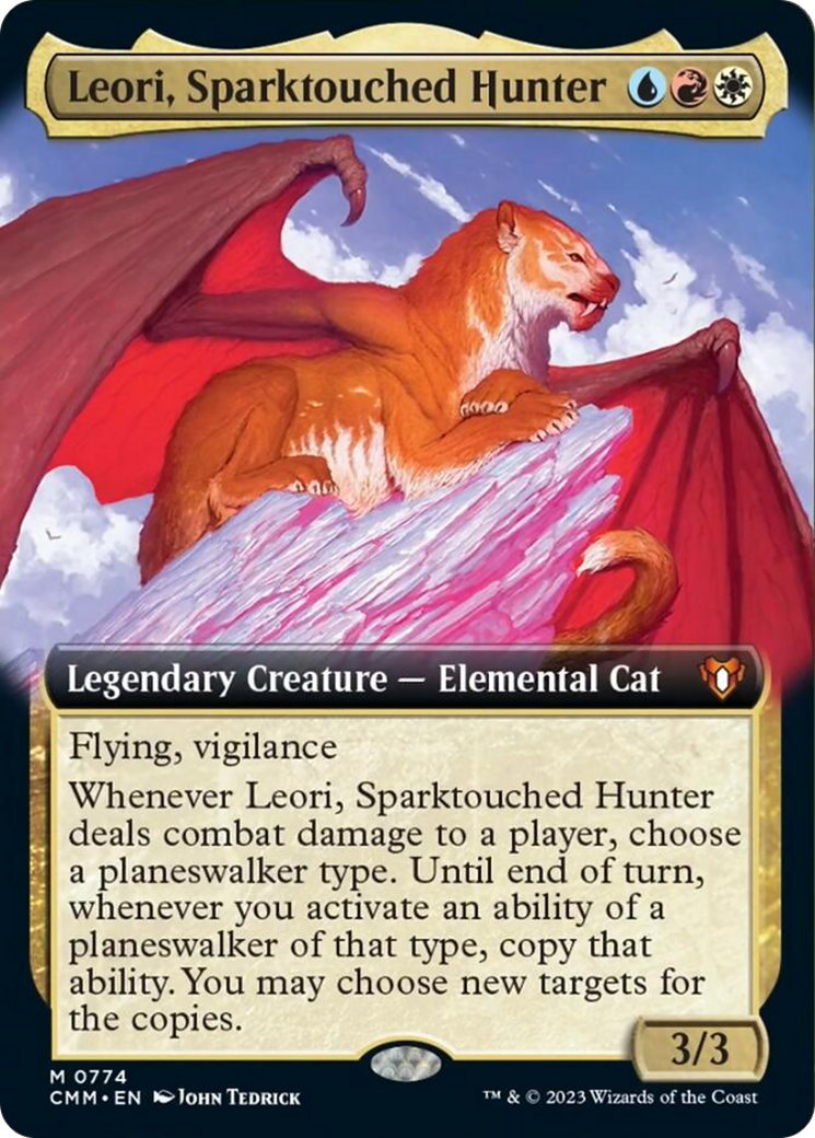 Leori, Sparktouched Hunter (Extended Art) [Commander Masters] | Golgari Games