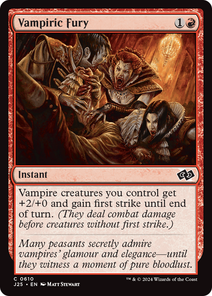 Vampiric Fury [Foundations Jumpstart] | Local Legends