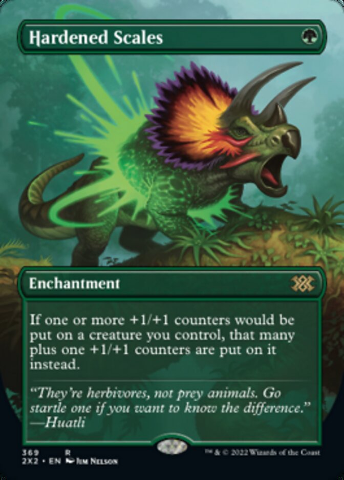 Hardened Scales (Borderless Alternate Art) [Double Masters 2022] | Local Legends