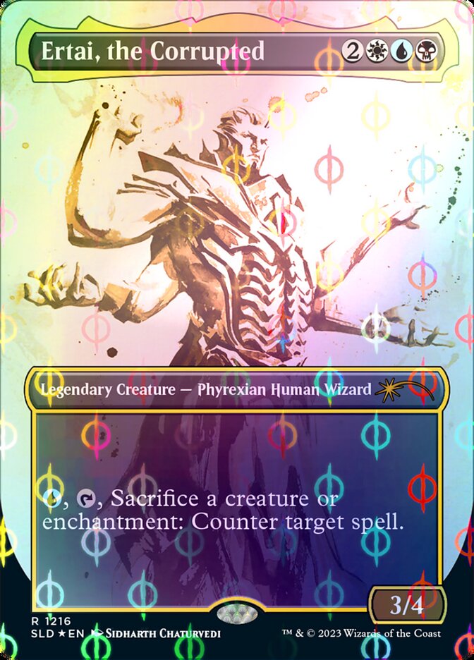 Ertai, the Corrupted (Borderless Ichor Step-and-Compleat Foil) [Secret Lair Drop Series] | Local Legends