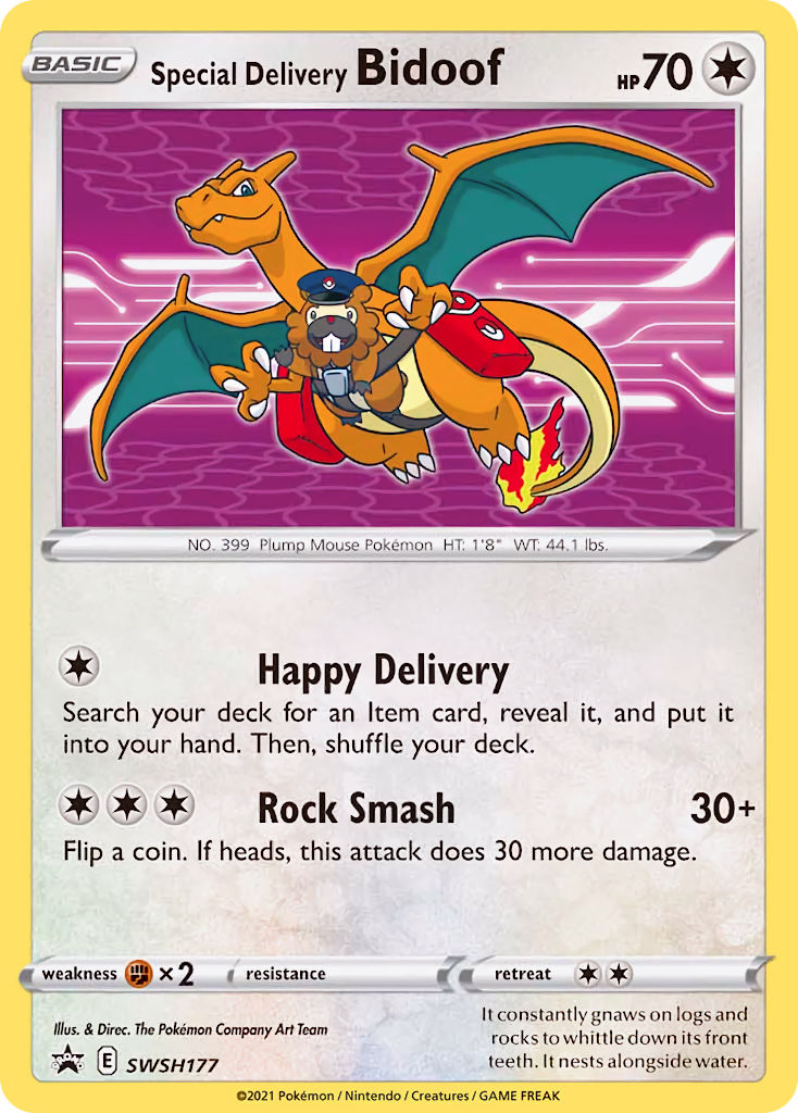 Special Delivery Bidoof (SWSH177) [Sword & Shield: Black Star Promos] | Local Legends