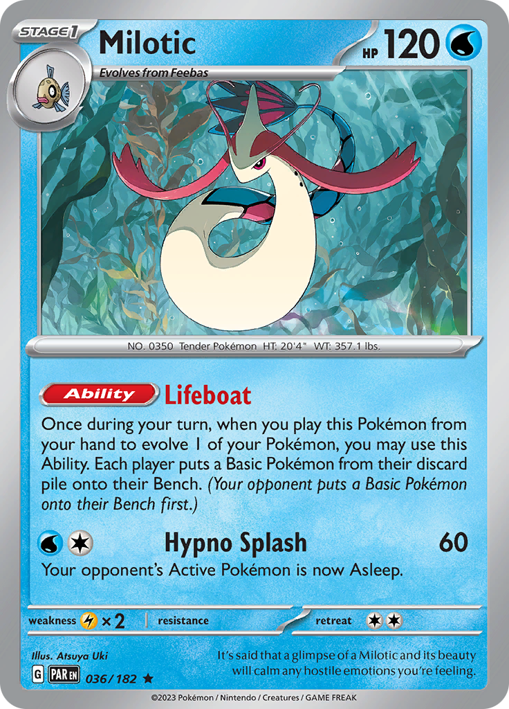 Milotic (036/182) [Scarlet & Violet: Paradox Rift] | Golgari Games