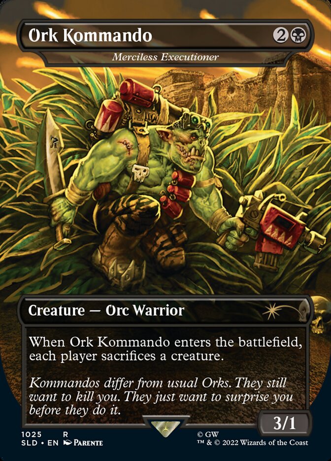 Ork Kommando - Merciless Executioner (Borderless) [Secret Lair Drop Series] | Local Legends