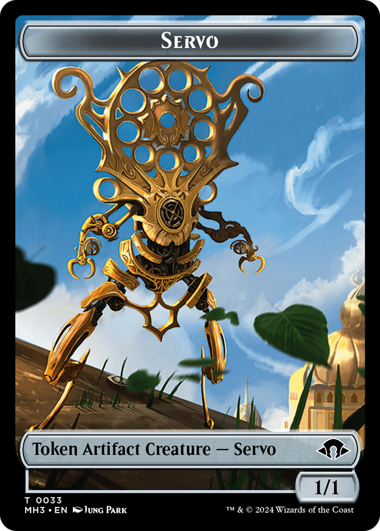 Aetherborn (Ripple Foil) // Servo Double-Sided Token [Modern Horizons 3 Commander Tokens] | Local Legends