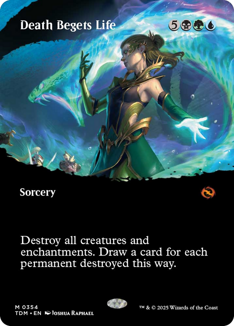 Death Begets Life (Borderless) [Tarkir: Dragonstorm] | Local Legends