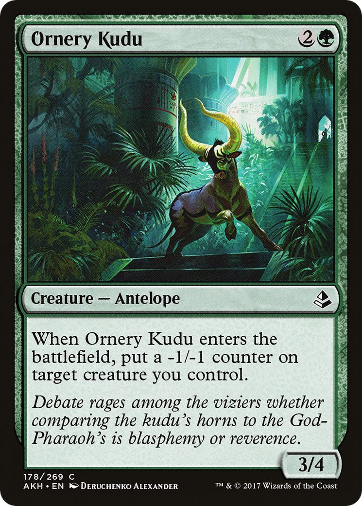 Ornery Kudu | Local Legends