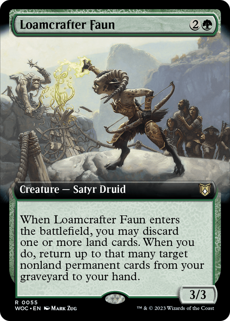 Loamcrafter Faun (Extended Art) [Wilds of Eldraine Commander] | Local Legends