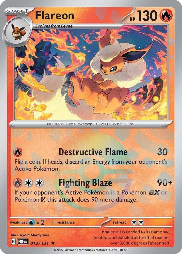 Flareon (013/131) (Poke Ball Pattern) [Scarlet & Violet: Prismatic Evolutions] | Local Legends