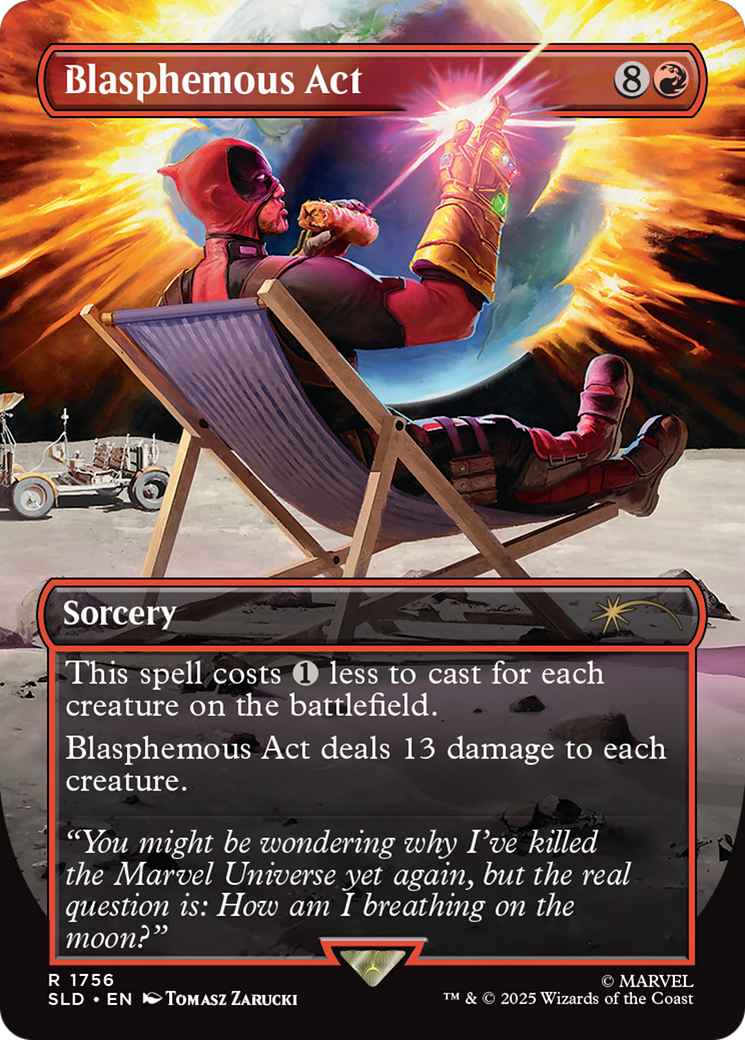 Blasphemous Act (1756) (Rainbow Foil) [Secret Lair Drop Series] | Local Legends