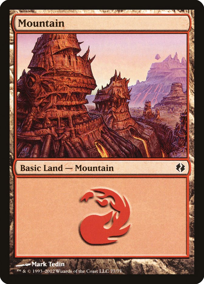 Mountain (77) [Duel Decks: Venser vs. Koth] | Local Legends