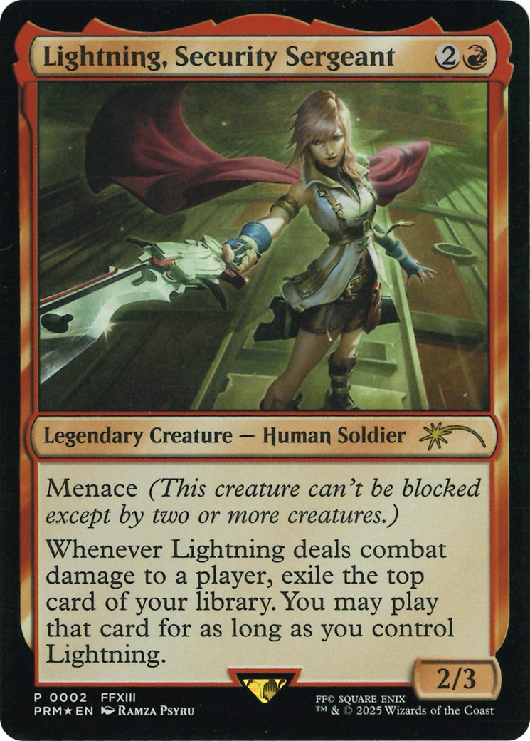 Lightning, Security Sergeant (Costco Bundle) [FINAL FANTASY Promos] | Local Legends