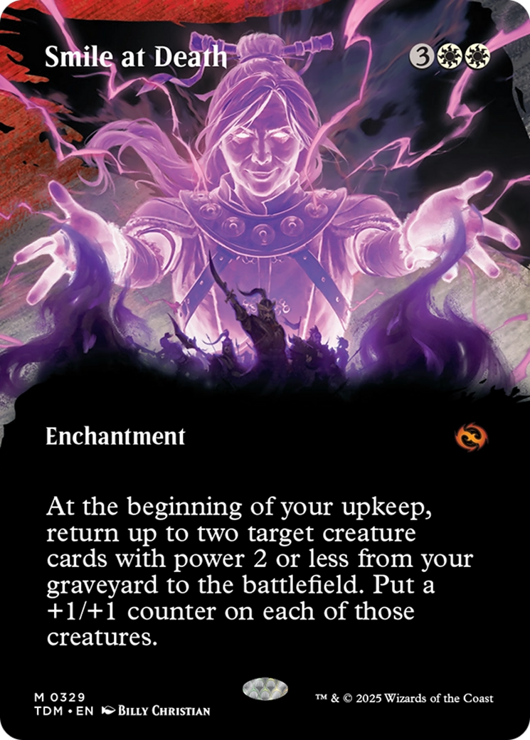 Smile at Death (Borderless) [Tarkir: Dragonstorm] | Local Legends