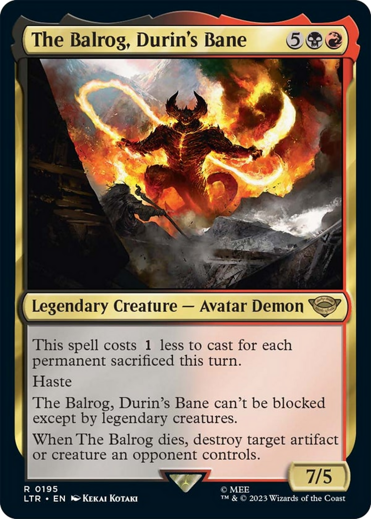 The Balrog, Durin's Bane [The Lord of the Rings: Tales of Middle-Earth] | Golgari Games