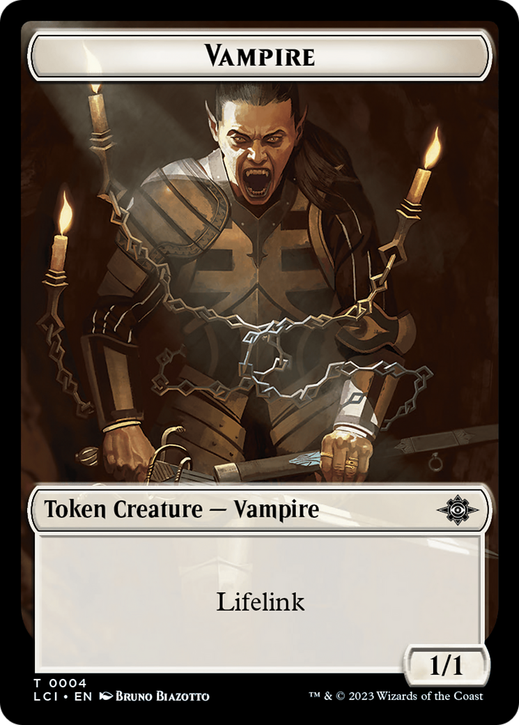 Vampire // Spirit Double-Sided Token [The Lost Caverns of Ixalan Tokens] | Golgari Games