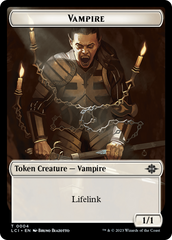 Vampire (0004) // Vampire Demon Double-Sided Token [The Lost Caverns of Ixalan Commander Tokens] | Golgari Games