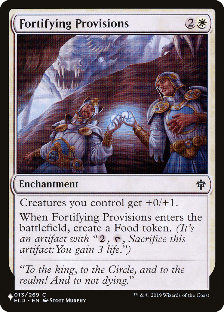 Fortifying Provisions [The List] | Local Legends
