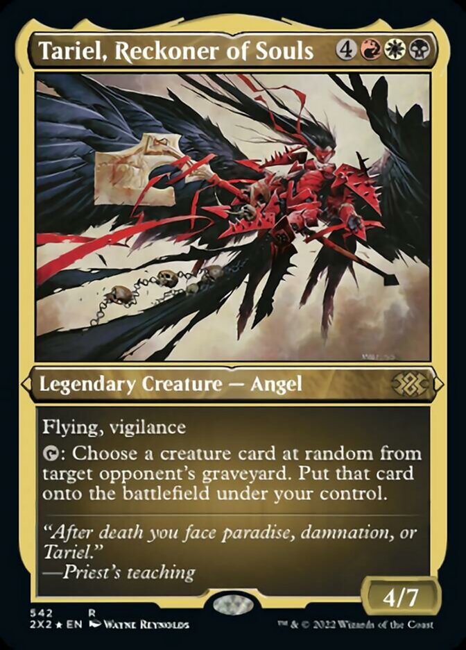 Tariel, Reckoner of Souls (Foil Etched) [Double Masters 2022] | Local Legends