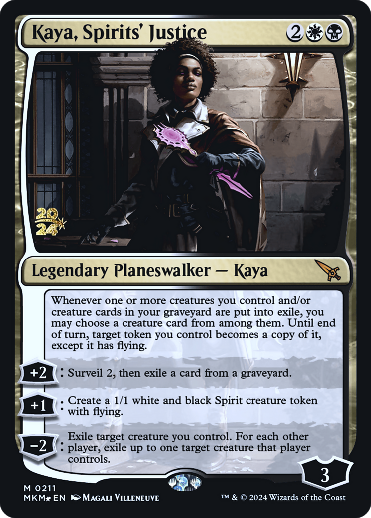 Kaya, Spirits' Justice [Murders at Karlov Manor Prerelease Promos] | Golgari Games