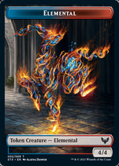 Elemental // Rowan, Scholar of Sparks Emblem Double-Sided Token [Strixhaven: School of Mages Tokens] | Local Legends