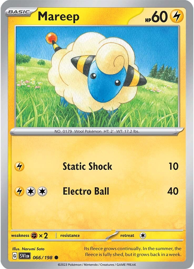 Mareep (066/198) [Scarlet & Violet: Base Set] | Local Legends