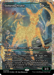 Enduring Vitality (Japan Showcase Fracture Foil) [Duskmourn: House of Horror] | Golgari Games