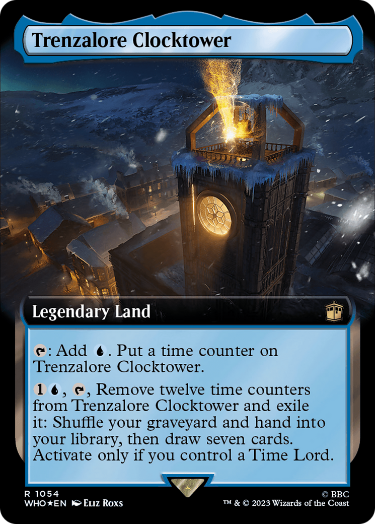 Trenzalore Clocktower (Extended Art) (Surge Foil) [Doctor Who] | Golgari Games