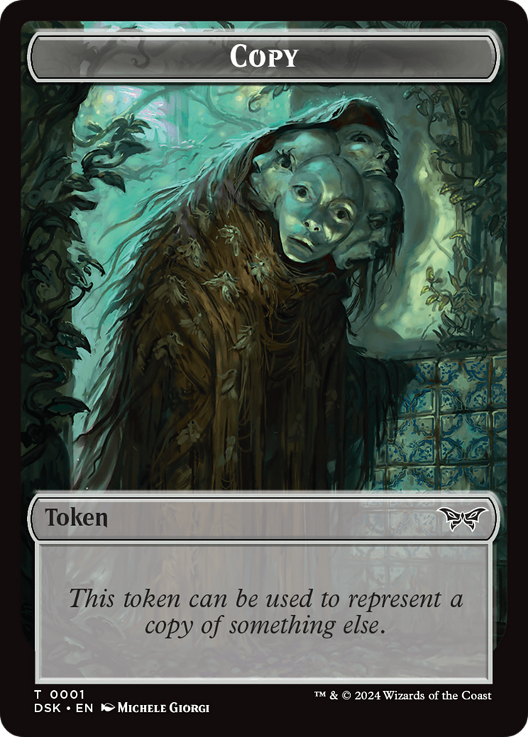 Treasure // Copy Double-Sided Token [Duskmourn: House of Horror Tokens] | Golgari Games