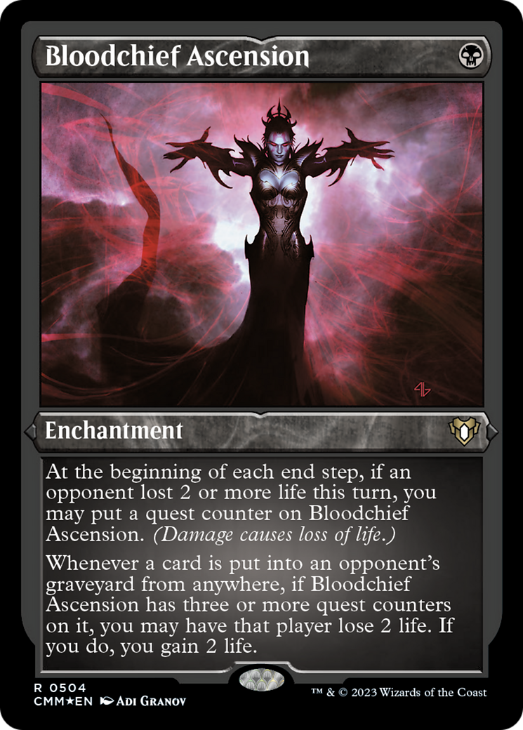 Bloodchief Ascension (Foil Etched) [Commander Masters] | Local Legends