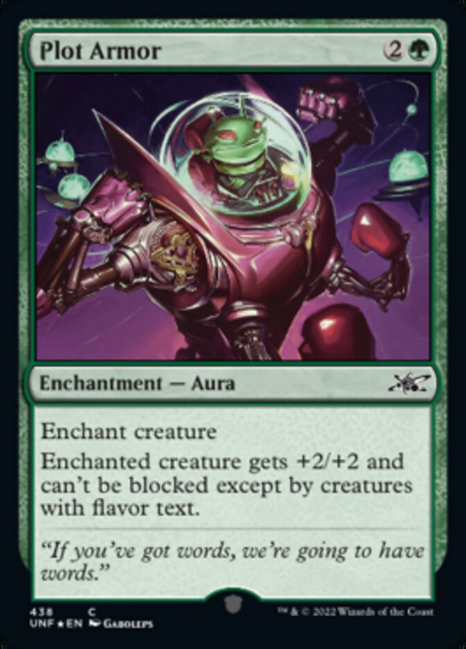 Plot Armor (Galaxy Foil) [Unfinity] | Local Legends