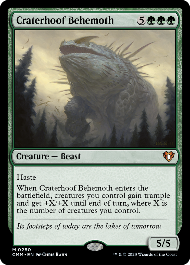 Craterhoof Behemoth [Commander Masters] | Golgari Games