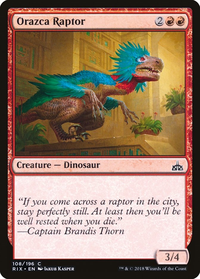 Orazca Raptor | Local Legends