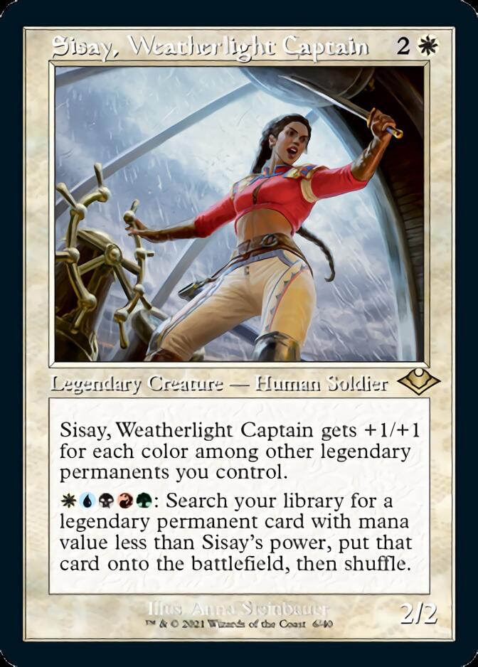 Sisay, Weatherlight Captain (Retro Foil Etched) [Modern Horizons] | Local Legends