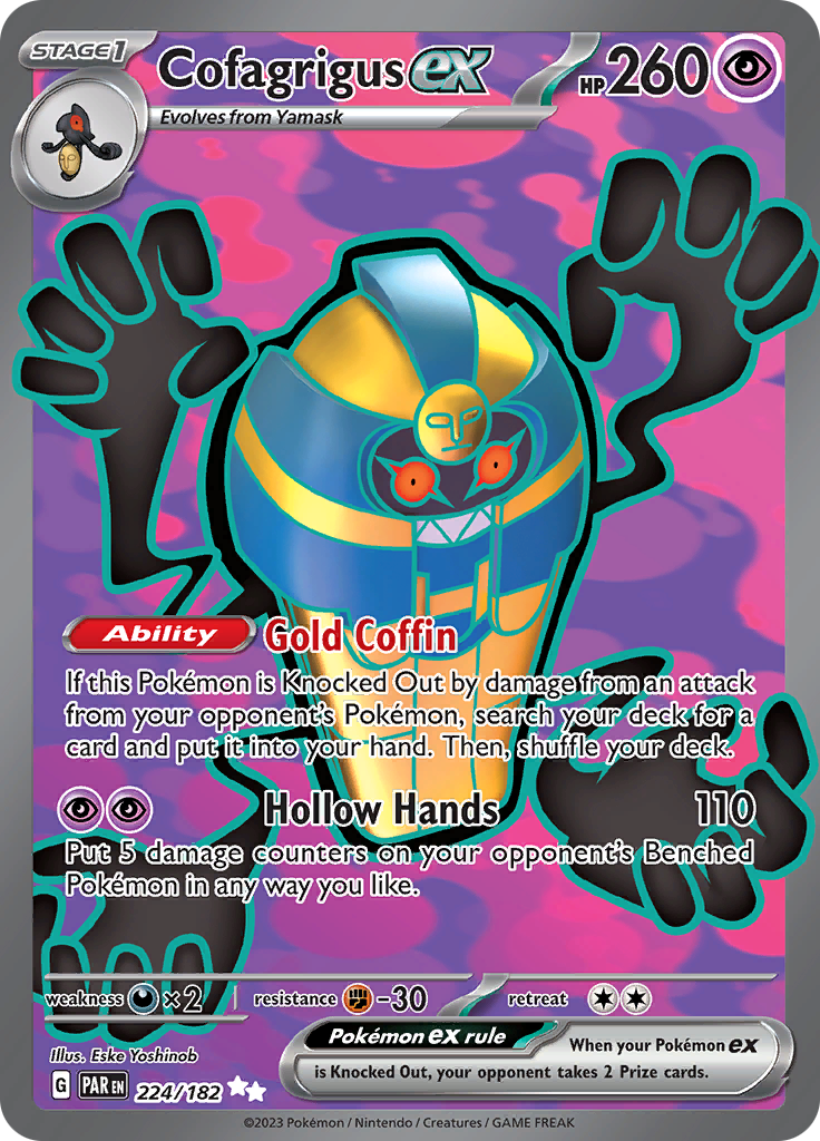 Cofagrigus ex (224/182) [Scarlet & Violet: Paradox Rift] | Local Legends