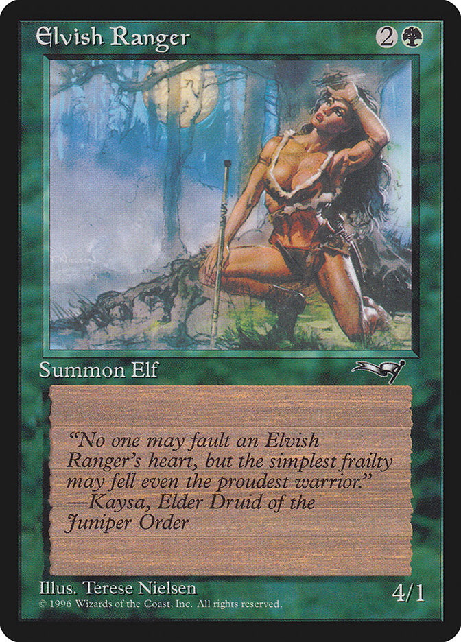 Elvish Ranger (Moon Background) [Alliances] | Local Legends