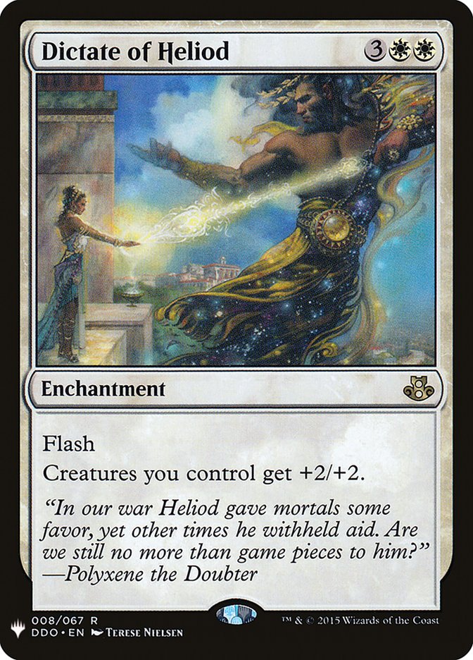 Dictate of Heliod [Mystery Booster] | Local Legends