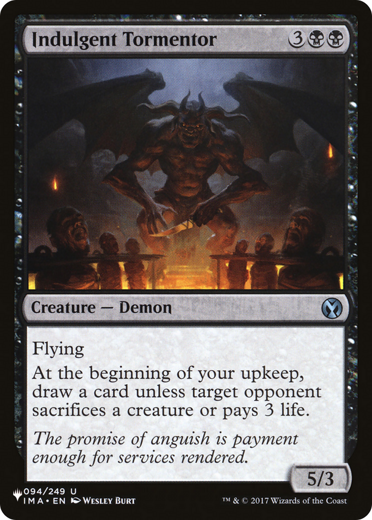 Indulgent Tormentor [The List] | Local Legends