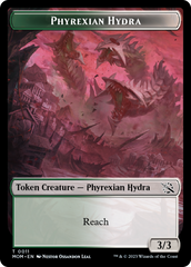 Monk // Phyrexian Hydra (11) Double-Sided Token [March of the Machine Tokens] | Golgari Games