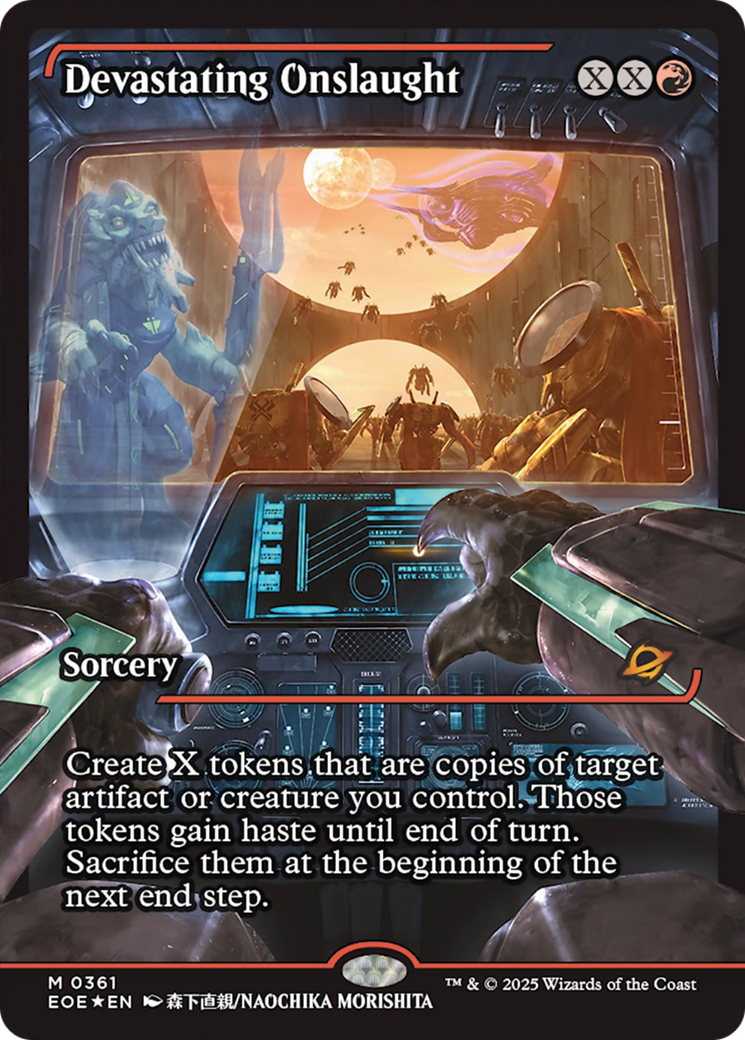 Devastating Onslaught (0361) (Showcase) [Edge of Eternities] | Local Legends