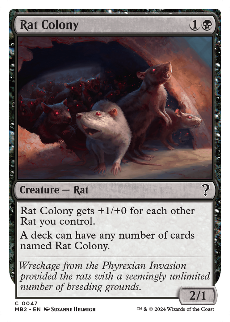 Rat Colony (White Border) [Mystery Booster 2] | Golgari Games