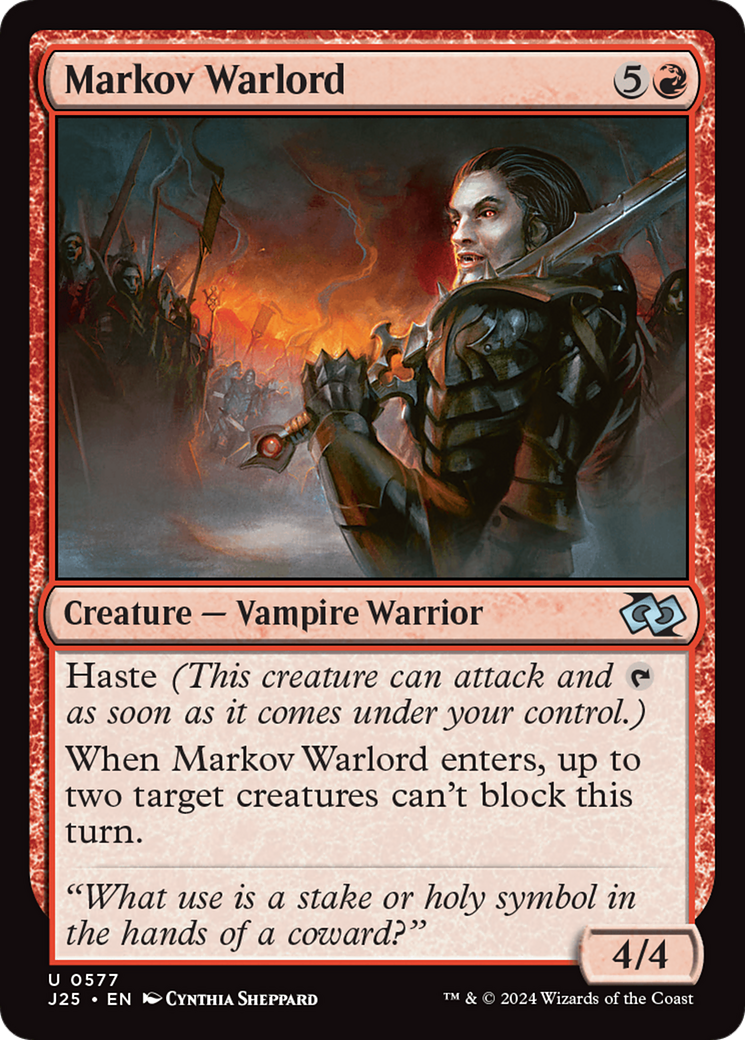 Markov Warlord [Foundations Jumpstart] | Local Legends