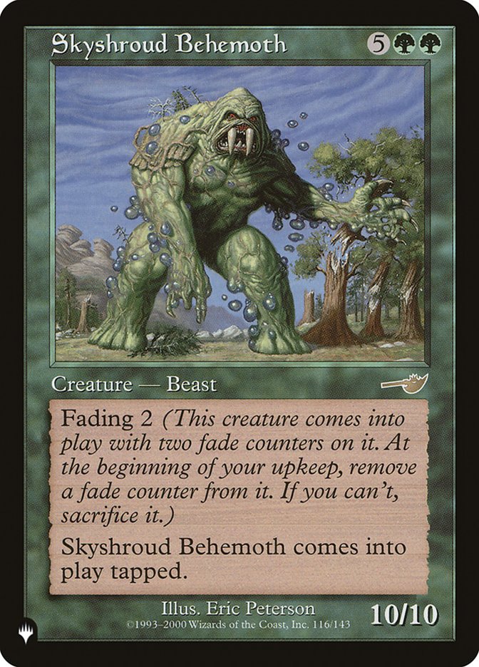 Skyshroud Behemoth [The List] | Local Legends
