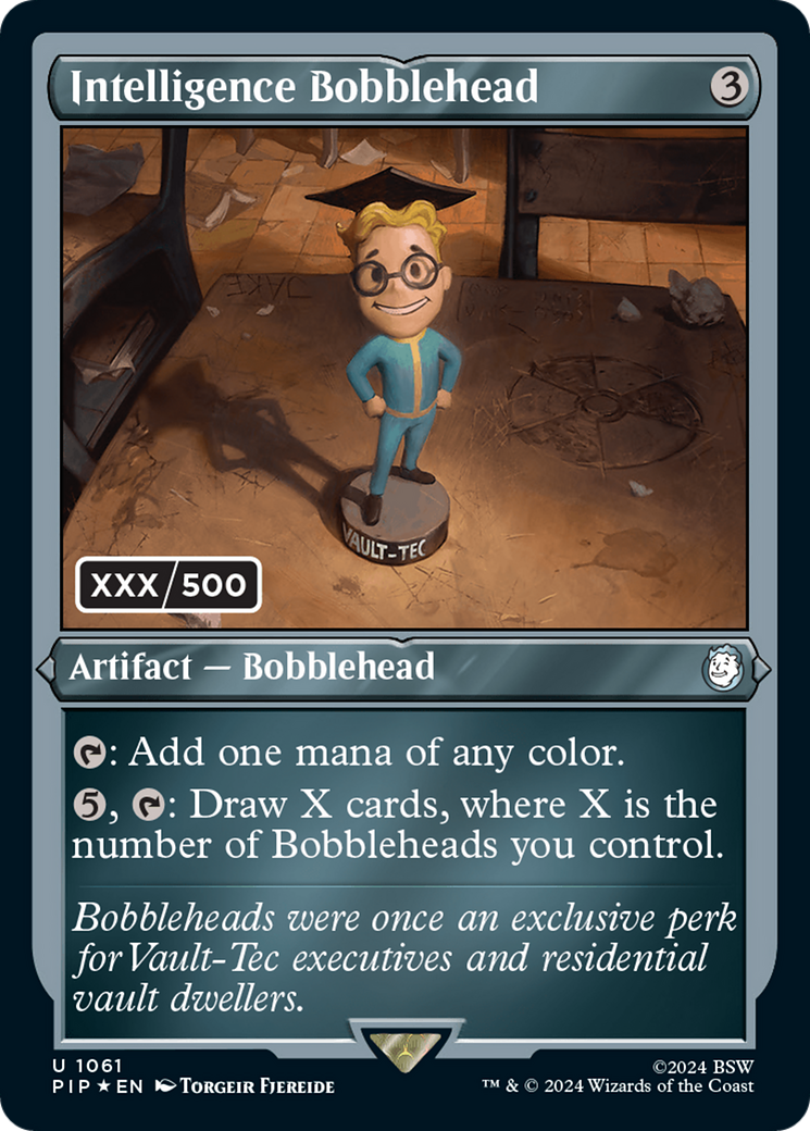 Intelligence Bobblehead (Serialized) [Fallout] | Local Legends