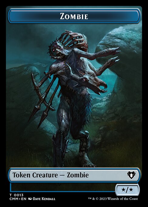 Eldrazi Spawn // Zombie (0013) Double-Sided Token [Commander Masters Tokens] | Local Legends