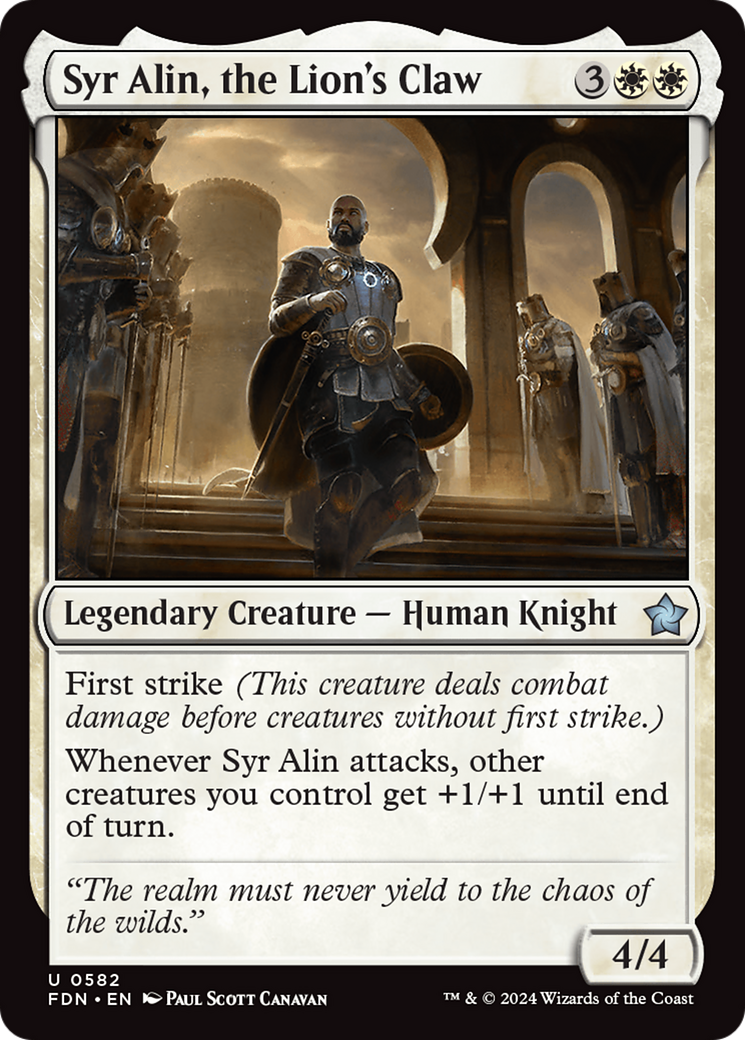 Syr Alin, the Lion's Claw [Foundations] | Local Legends