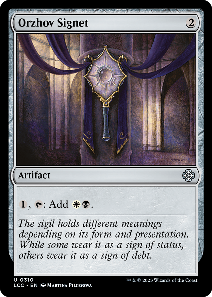Orzhov Signet [The Lost Caverns of Ixalan Commander] | Local Legends