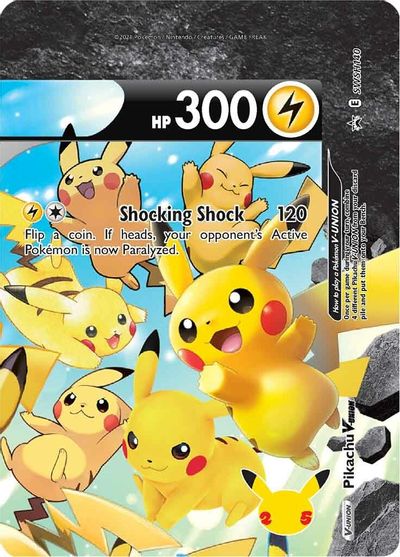 Pikachu V-UNION (SWSH140) (Celebrations) [Sword & Shield: Black Star Promos] | Local Legends