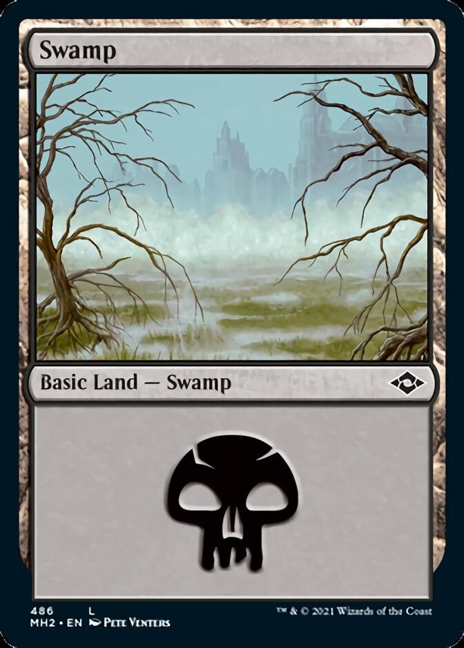 Swamp (486) (Foil Etched) [Modern Horizons 2] | Golgari Games